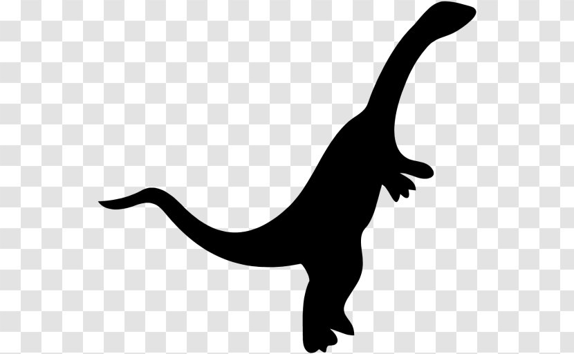 Velociraptor Silhouette White Animal Clip Art - Organism Transparent PNG