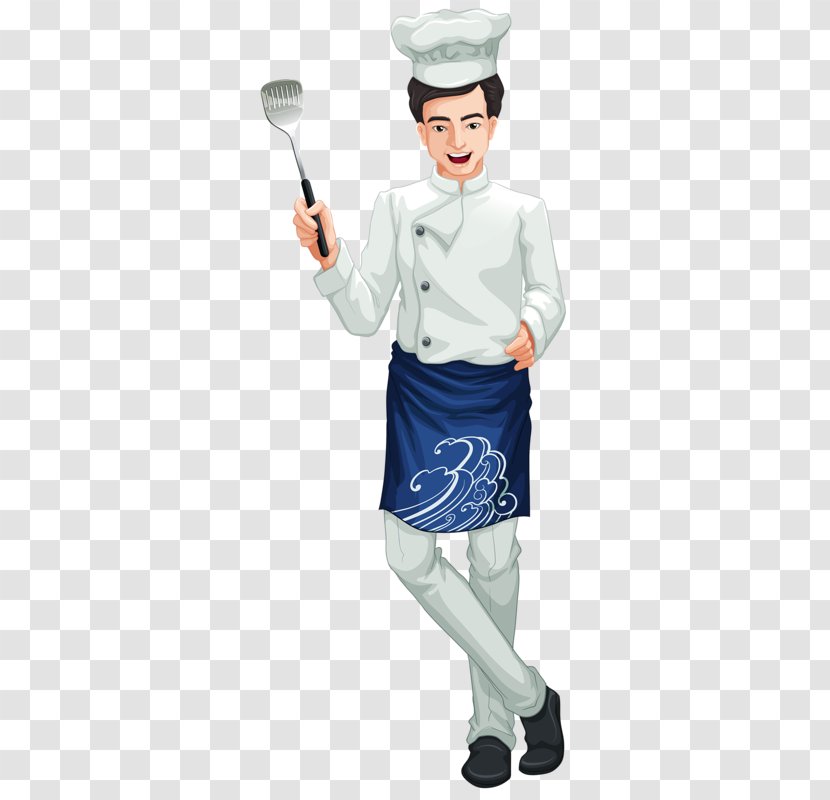 Chef Cooking Culinary Art Drawing Illustration - Gentleman - Take A Shovel Cook Transparent PNG