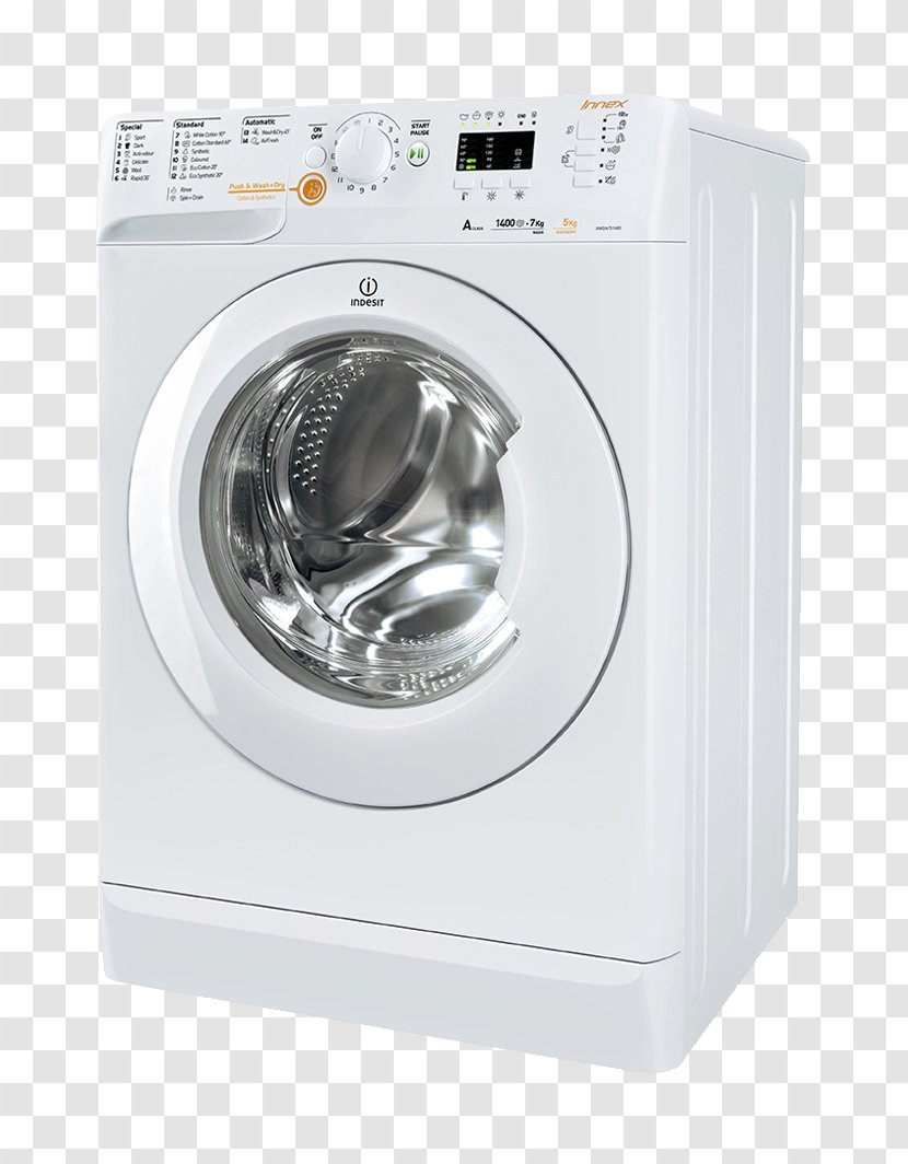 Washing Machines Combo Washer Dryer Clothes Indesit Co. Home Appliance - European Union Energy Label - Machine Transparent PNG