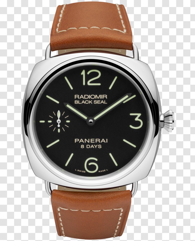 Panerai Automatic Watch Movement Power Reserve Indicator - Watches Black Male Transparent PNG