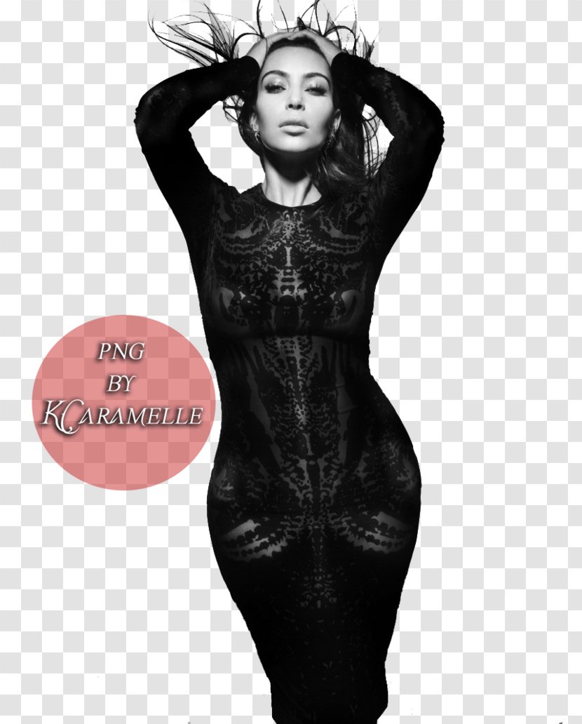 Kim Kardashian Photo Shoot Magazine Paper Socialite - Watercolor - Silhouette Transparent PNG