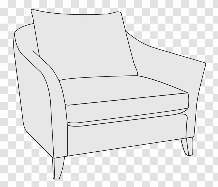 Chair White Line Garden Furniture Transparent PNG