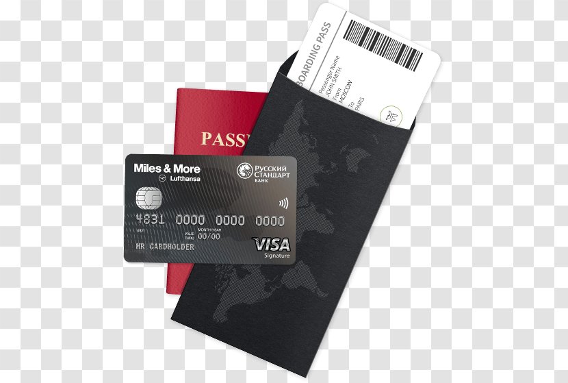 Russian Standard Bank Visa Credit Card - Miles More - Passport Transparent PNG