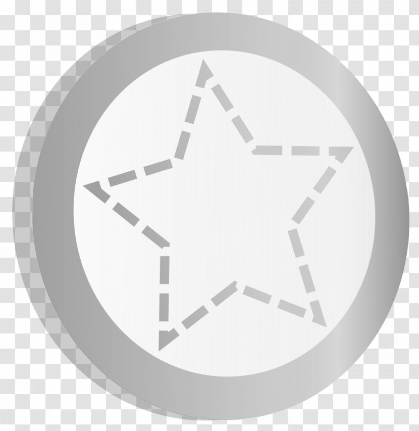 Circle Brand Angle - Symbol - Silver Star Transparent PNG