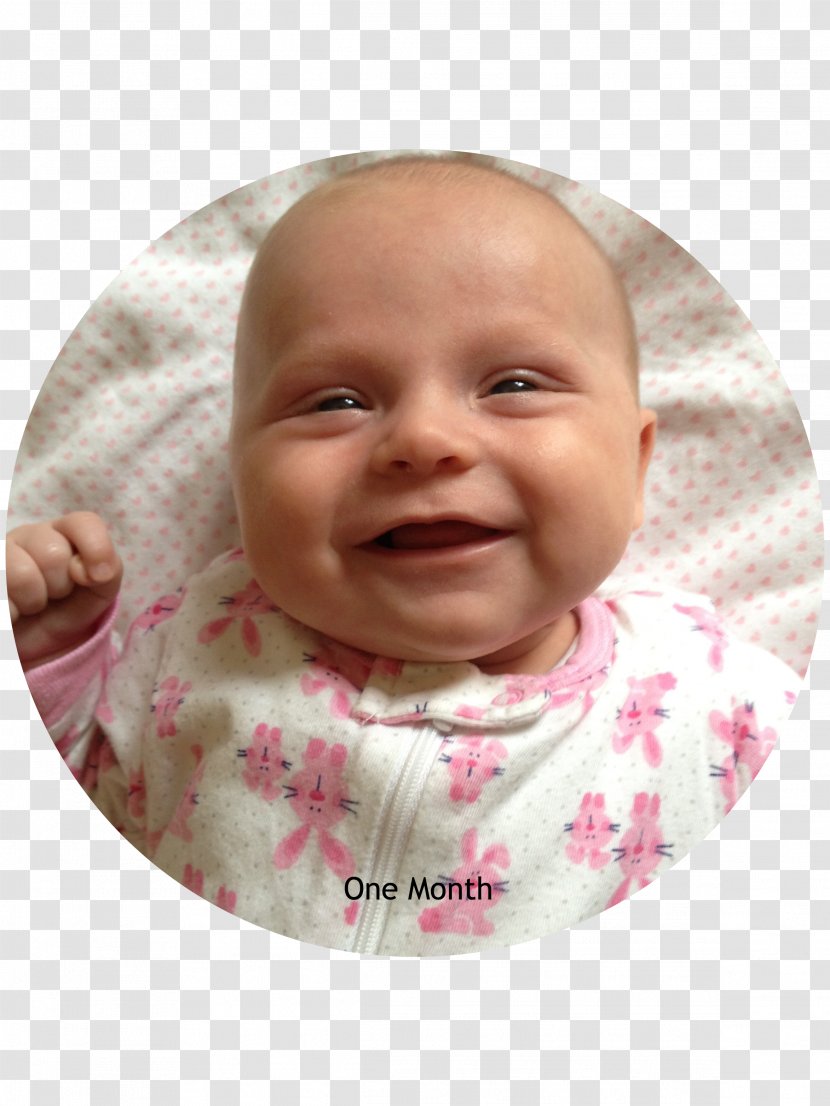 Infant Toddler Pink M - Smile - 1 Month Old Transparent PNG
