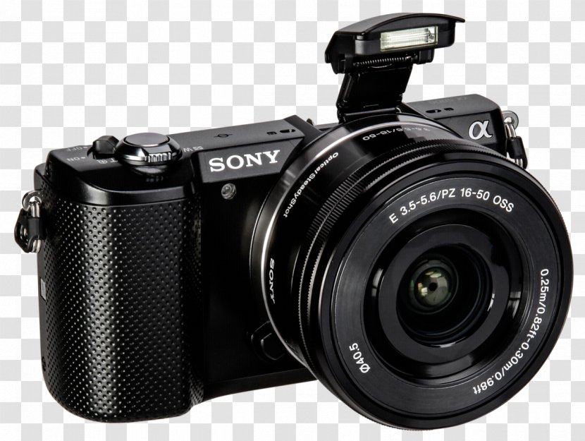 Digital SLR Sony α6000 Camera Lens Mirrorless Interchangeable-lens Flashes - E Pz 1650mm F3556 Oss Transparent PNG