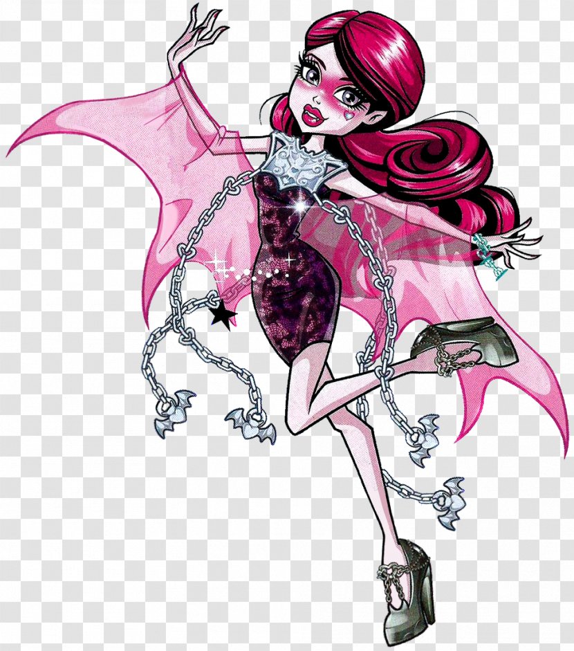 Draculaura Ghoul Monster High Doll Ghost - Frame Transparent PNG