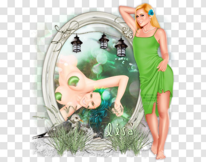 Fairy Green Organism Figurine Transparent PNG