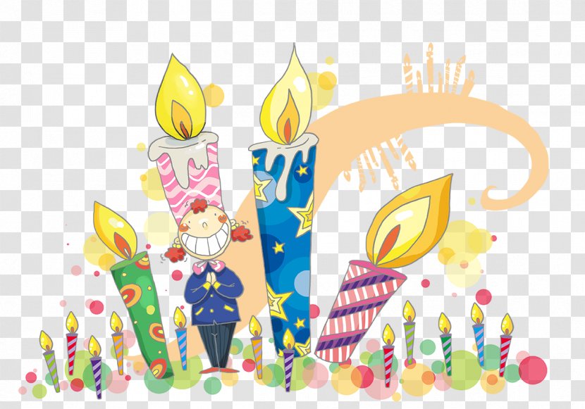 Birthday Cake Candle - Text Transparent PNG