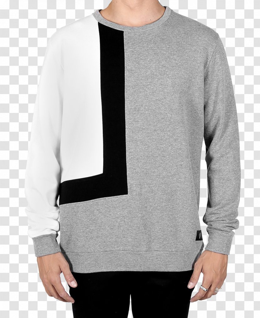 Long-sleeved T-shirt Coat Sweater - White Transparent PNG