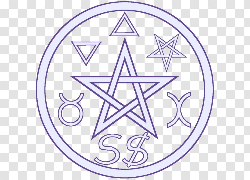 Pentacle Symbol Amulet Luck Talisman - Lucky Symbols Transparent PNG