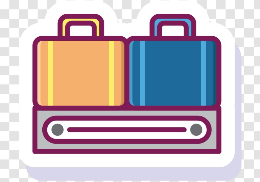 Telephony Product Design Line Purple - Suitcase Transparent PNG