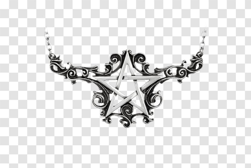 Earring Necklace Charms & Pendants Jewellery Alchemy Gothic - Black And White Transparent PNG