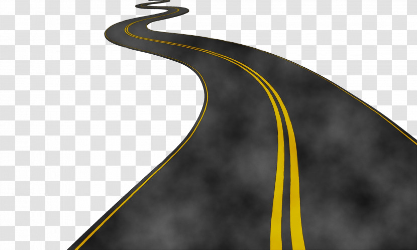 Yellow Road Transparent PNG