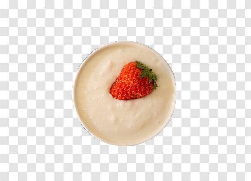 Ice Cream Strawberry Milk Crxe8me Fraxeeche - Panna Cotta Transparent PNG