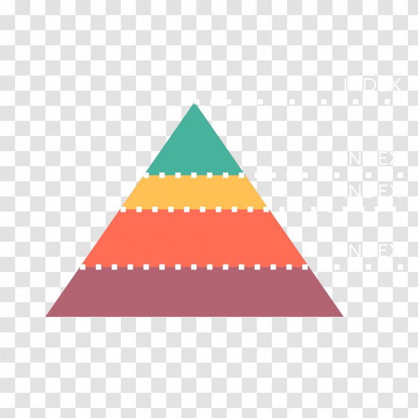 Triangle Pyramid Data - Hierarchy Transparent PNG
