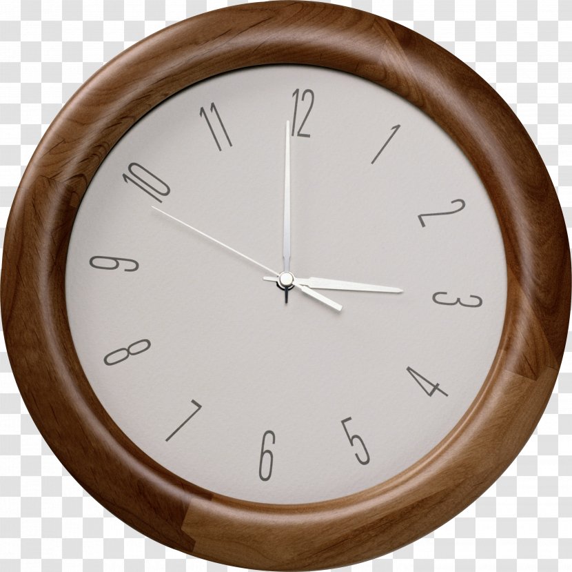 Clock Icon - Brown - Wall Image Transparent PNG