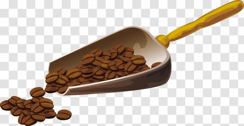 Instant Coffee Cafe Bean - Cocoa - Hand-painted Beans Transparent PNG