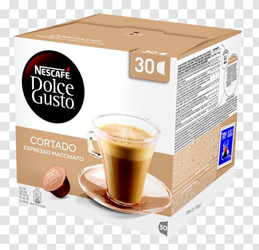 Dolce Gusto Coffee Cappuccino Espresso Cortado - White Transparent PNG