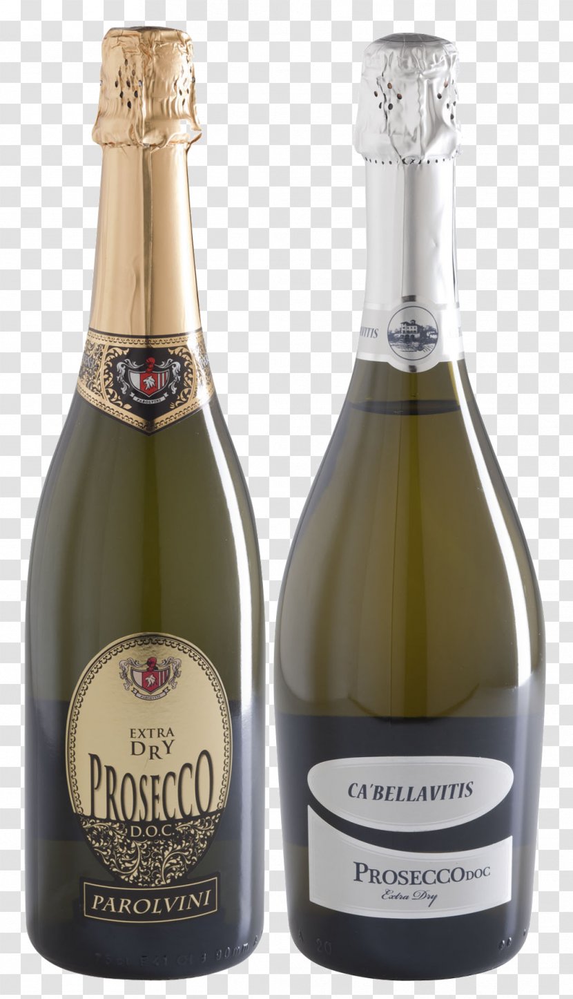Champagne Prosecco Wine Glass Bottle Transparent PNG
