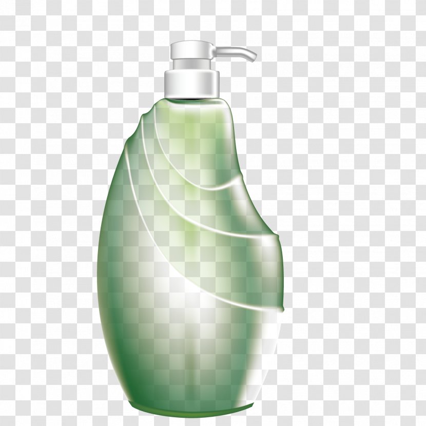 Bottle Shampoo - Gratis - Vector Green Transparent PNG