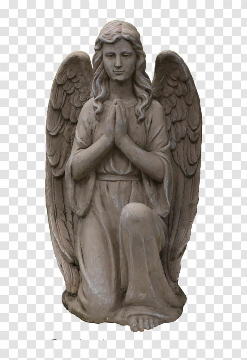 Angel Statue Classical Sculpture Stone Carving - Spirituality - Grave Transparent PNG