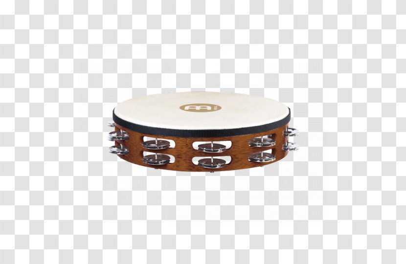 Wood Tambourine, Headed, Single Row Jingles Meinl Percussion Musical Instruments - Cartoon Transparent PNG