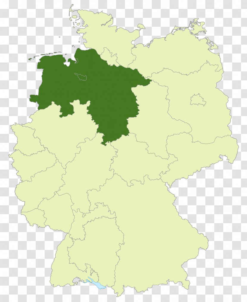 Lower Saxony States Of Germany German Empire Blank Map - Ecoregion Transparent PNG