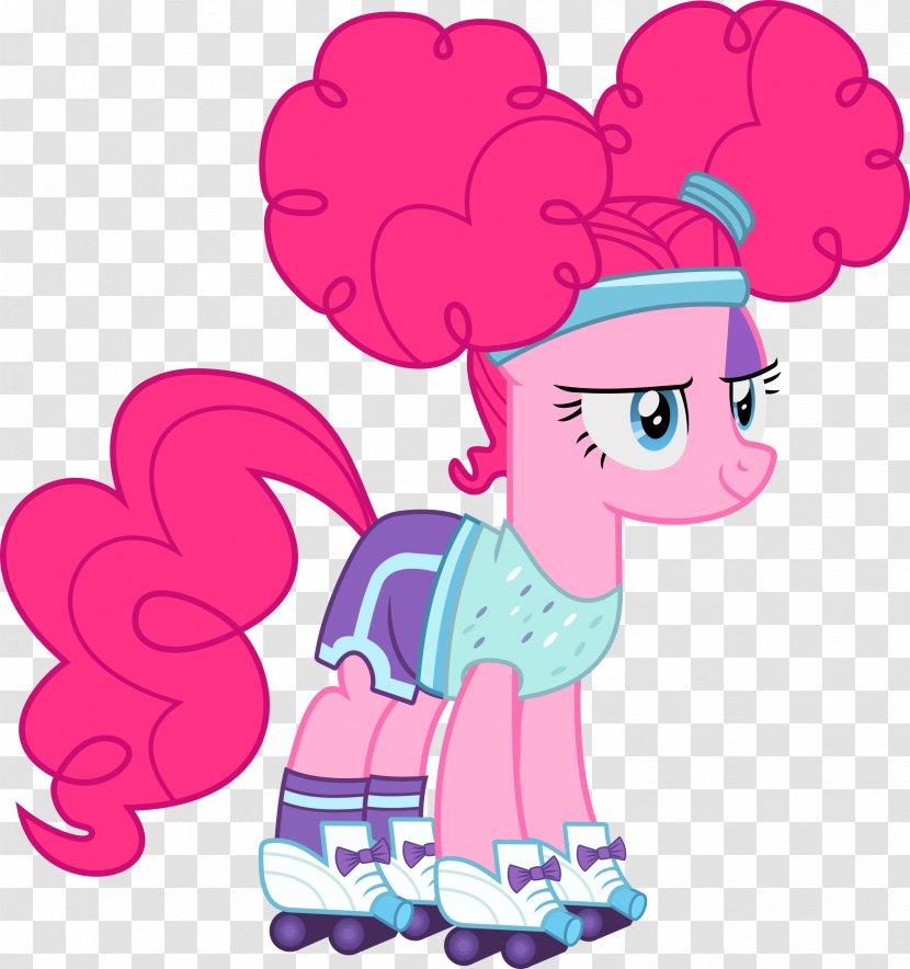 Pinkie Pie My Little Pony Rarity Roller Skating - Frame Transparent PNG