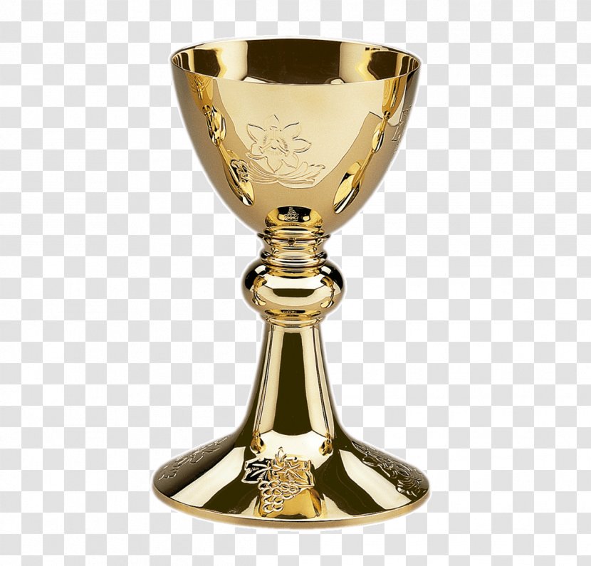 Chalice Wine Glass Eucharist Paten Ciborium - Cup Transparent PNG