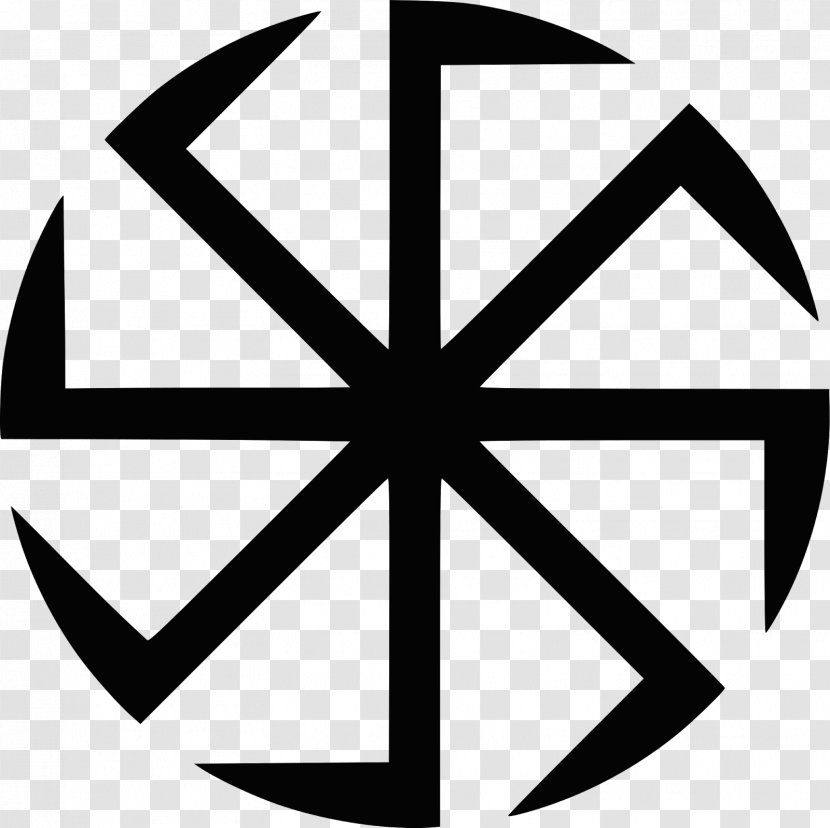 Kolovrat Swastika Slavic Native Faith Slavs Symbol - Black Transparent PNG