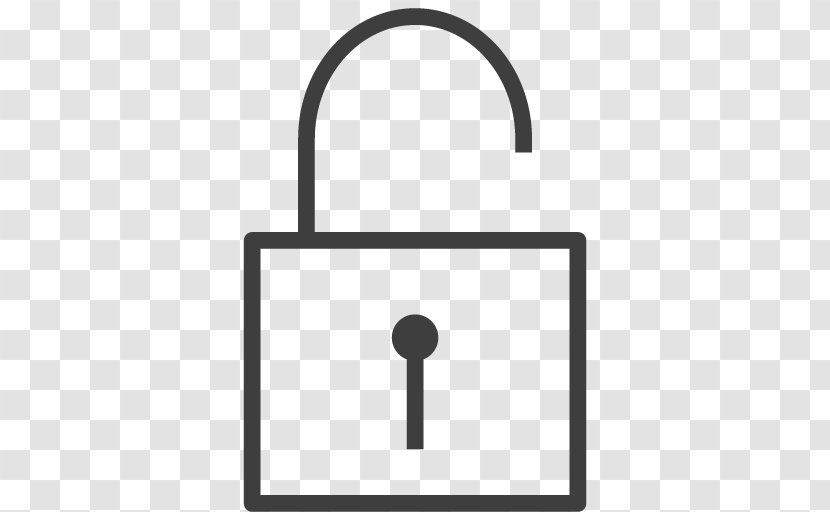 Area Lock Symbol Hardware Accessory - Unlocked Transparent PNG