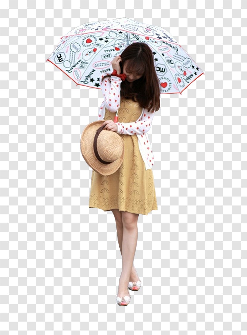Woman Umbrella Ombrelle Child 左击 - Silhouette Transparent PNG