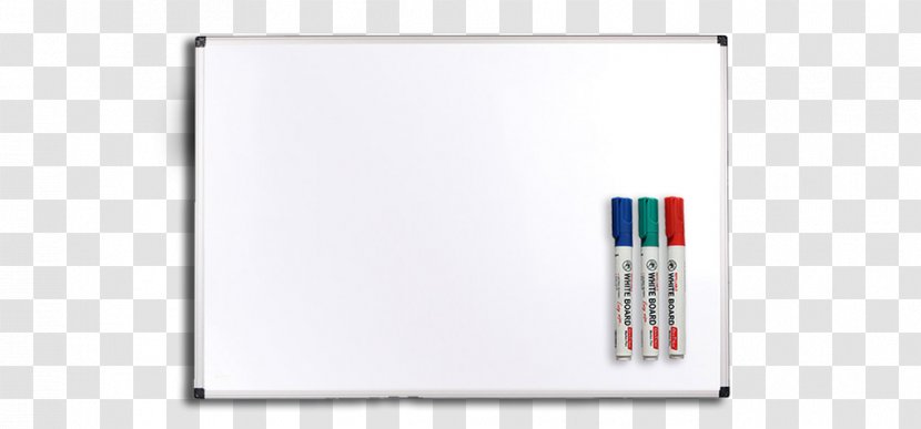 Dry-Erase Boards Rectangle - Office Supplies - Whiteboard Marker Transparent PNG