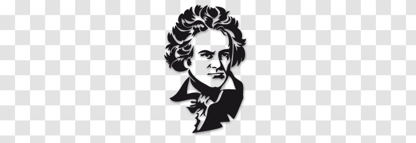 Ludwig Van Beethoven The Classical Style: Haydn, Mozart, Composer Symphony No. 9 Clip Art - Silhouette - Cliparts Transparent PNG
