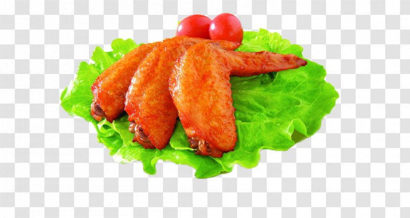 Fast Food German Cuisine Garnish Sausage Vegetable - Frying - Lettuce And New Orleans Roasted Wings Transparent PNG