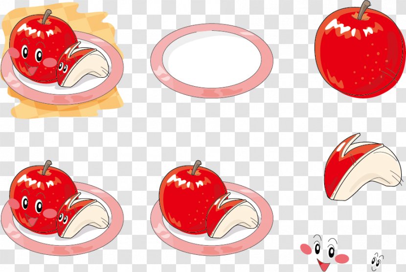 Apple Emoticon Illustration - Advertising - Expression Vector Plate Transparent PNG