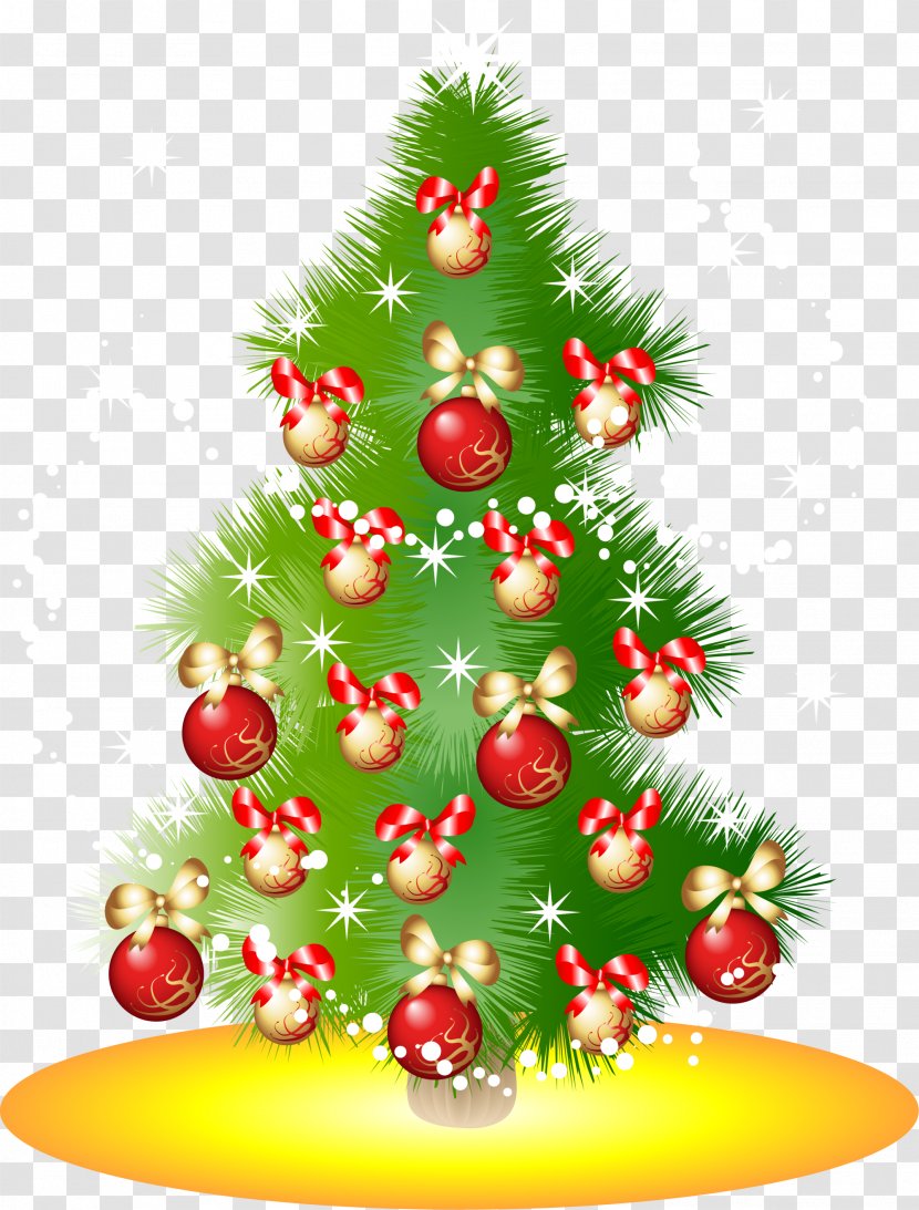 Christmas Tree Euclidean Vector New Year - Ornament - Green Ornaments Transparent PNG