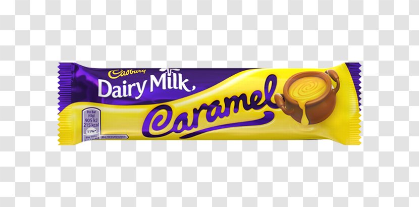 Chocolate Bar Cadbury Dairy Milk Caramel - MILK CARAMEL Transparent PNG