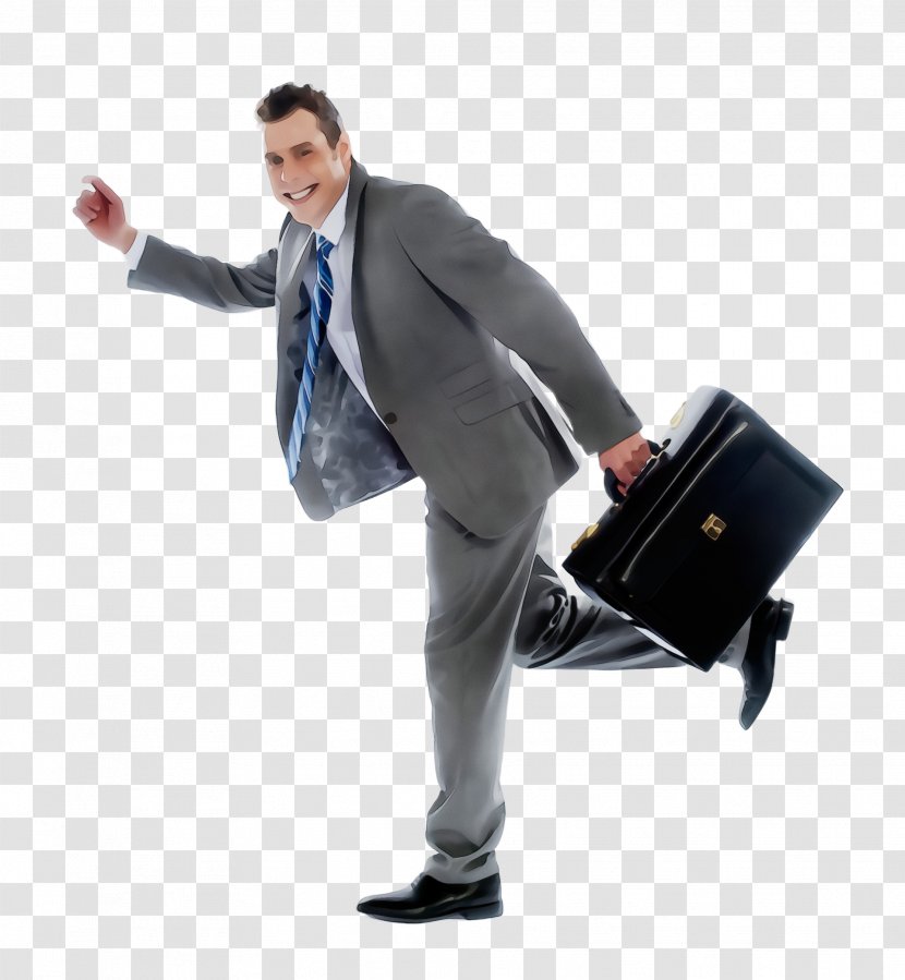 Briefcase Standing Baggage Suit Bag - Whitecollar Worker - Business Transparent PNG