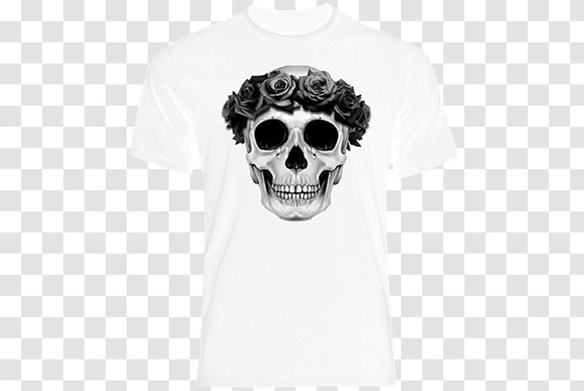 T-shirt Skull Sleeve Font - White Transparent PNG