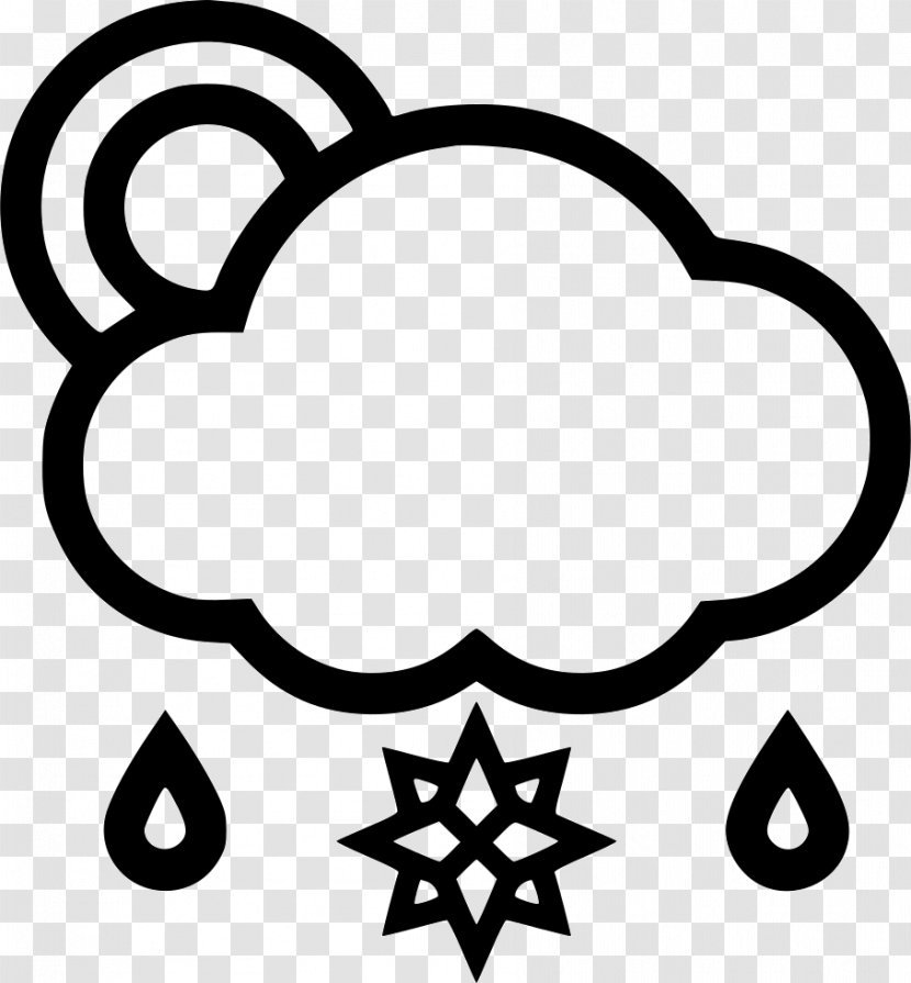 Rain And Snow Mixed Cloud Clip Art - Weather Forecasting Transparent PNG