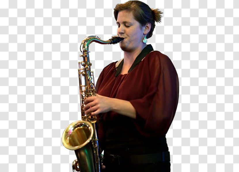 Baritone Saxophone Clarinet Family Jazz - Silhouette - Night Transparent PNG