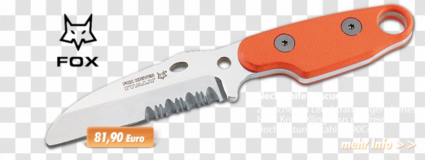 Utility Knives Hunting & Survival Neck Knife Serrated Blade - Kitchen - Header Navigation Transparent PNG