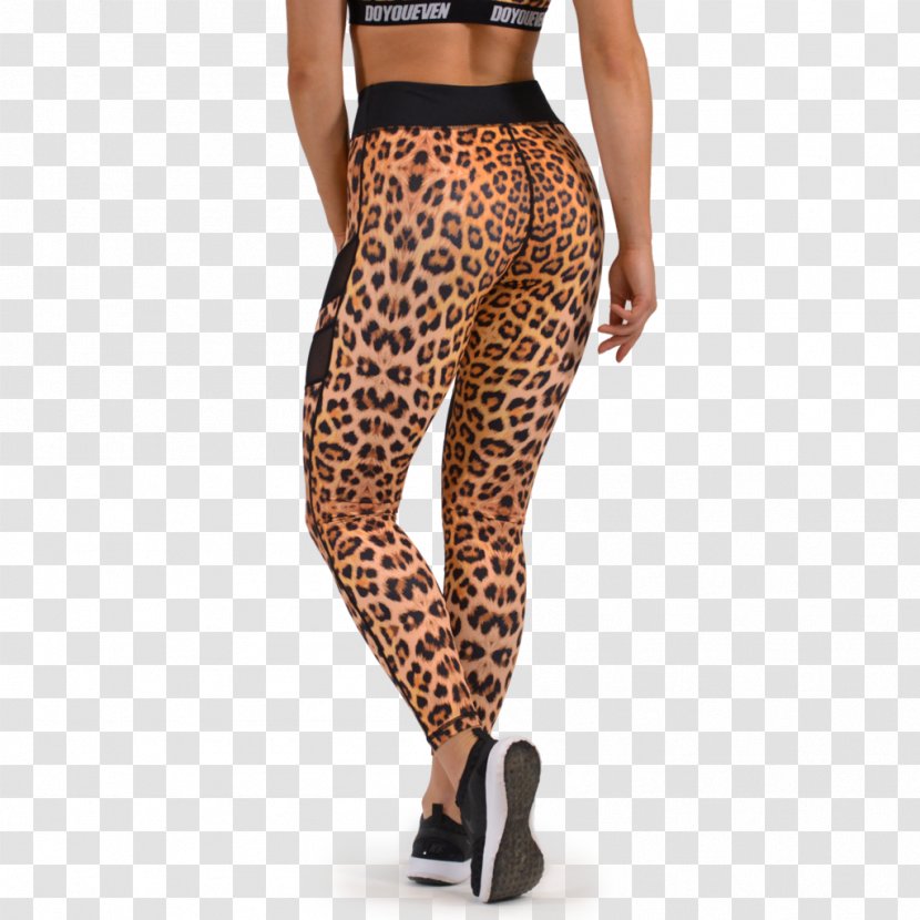 Leggings Leopard Clothing Pants Sportswear - Flower - Waisted Transparent PNG