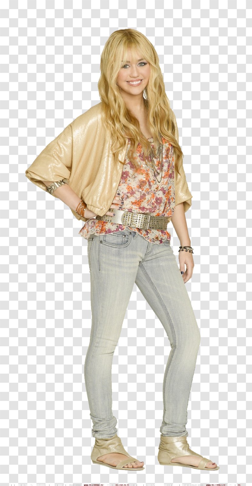 Jeans Blond Hannah Montana Blouse Shoe - Frame Transparent PNG