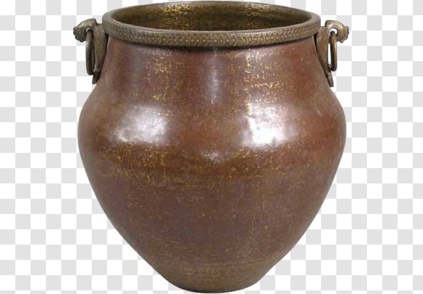 Flowerpot Ceramic Watering Cans Bronze Pottery - Copper Pot Transparent PNG
