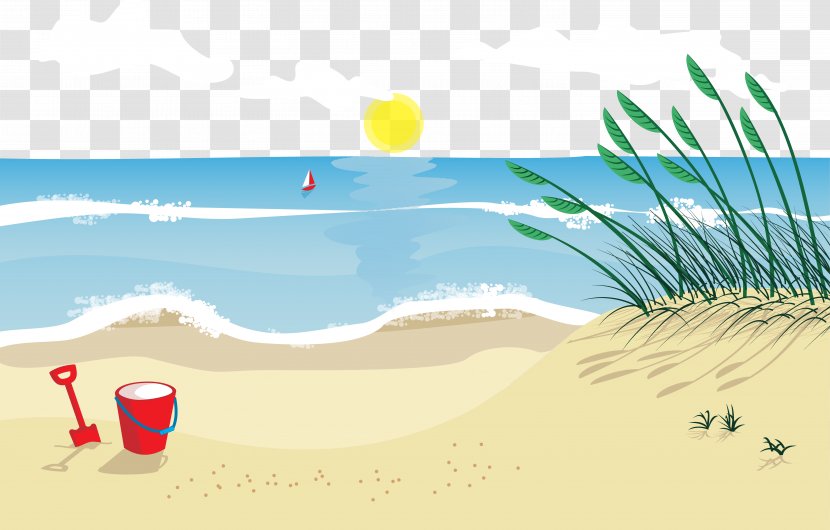 Beach Sand Euclidean Vector Illustration - Material - On The Transparent PNG