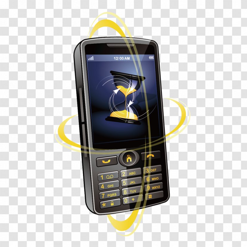 La Garde Mobile Phone Service - Yellow - Vector And Curves Transparent PNG