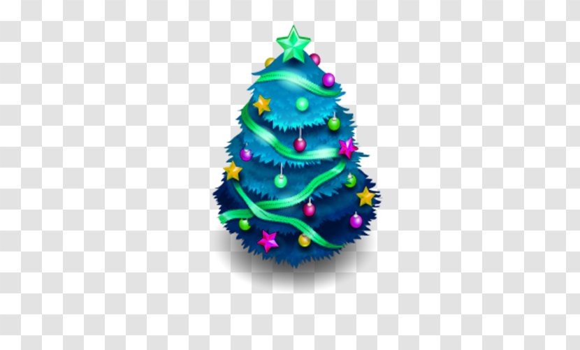 Christmas Tree ICO Icon - Iconfinder - Blue Transparent PNG